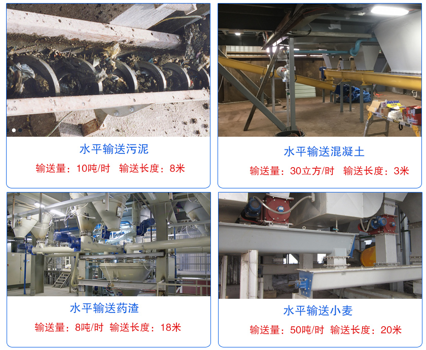 水平螺旋輸送機(jī)客戶案例